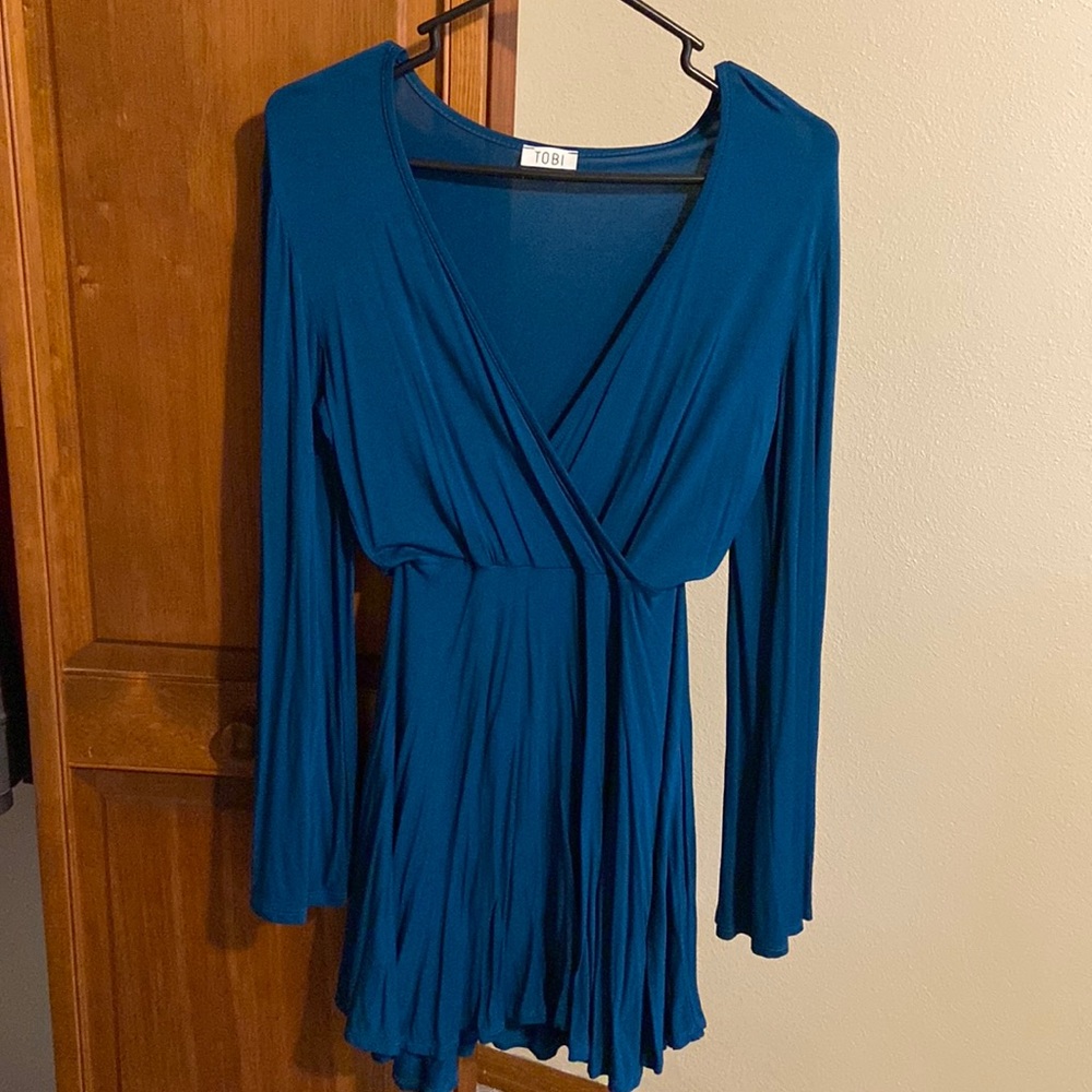 Tobi Wrap Dress with Bell Sleeves